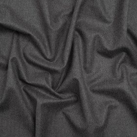 Super 120 Wool Flannel Suiting Made in Italy – Heathered Gray – Deadstock Super 120 Wool Flannel Suiting Made in Italy – Heathered Gray – Deadstock