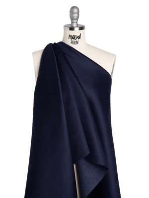 Cashmere Double Cloth Coating Made in Italy – Bright Navy – Deadstock Cashmere Double Cloth Coating Made in Italy – Bright Navy – Deadstock
