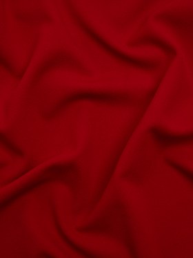 Stretch Polyester Crepe Double Knit – Savvy Red – Designer Deadstock Stretch Polyester Crepe Double Knit – Savvy Red – Designer Deadstock