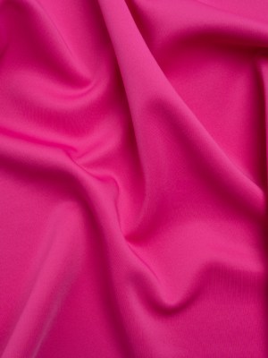 Stretch Polyester Scuba Knit – Hot Pink – Designer Deadstock Stretch Polyester Scuba Knit – Hot Pink – Designer Deadstock