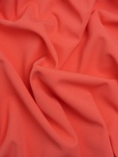 Stretch Polyester Crepe Double Knit – Watermelon Pink – Designer Deadstock Stretch Polyester Crepe Double Knit – Watermelon Pink – Designer Deadstock