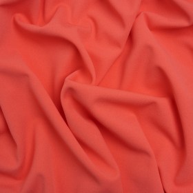 Stretch Polyester Crepe Double Knit – Watermelon Pink – Designer Deadstock Stretch Polyester Crepe Double Knit – Watermelon Pink – Designer Deadstock