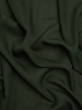 Lightweight Polyester Crepe – Hunter Green – Designer Deadstock Lightweight Polyester Crepe – Hunter Green – Designer Deadstock