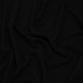Textured Stretch Polyester Knit – Black Puckers – Designer Deadstock Textured Stretch Polyester Knit – Black Puckers – Designer Deadstock