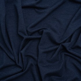 Stretch Polyester Jersey – Denim Blue Heathered – Designer Deadstock Stretch Polyester Jersey – Denim Blue Heathered – Designer Deadstock