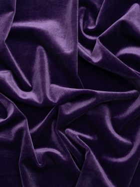 Stretch Polyester Velour – Violet Indigo – Designer Deadstock Stretch Polyester Velour – Violet Indigo – Designer Deadstock