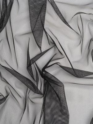 Polyester Tulle – Black – Designer Deadstock Polyester Tulle – Black – Designer Deadstock
