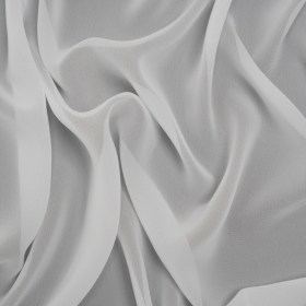 Polyester Chiffon – White – Designer Deadstock Polyester Chiffon – White – Designer Deadstock