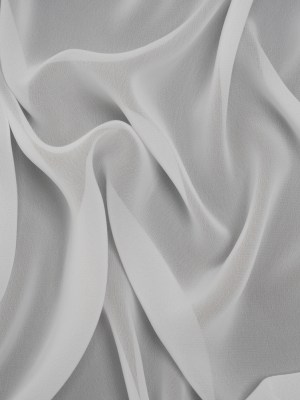 Polyester Chiffon – White – Designer Deadstock Polyester Chiffon – White – Designer Deadstock