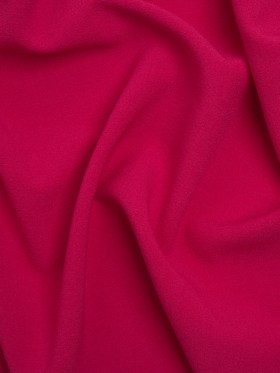 Stretch Polyester Crepe – Deep Pink – Designer Deadstock Stretch Polyester Crepe – Deep Pink – Designer Deadstock