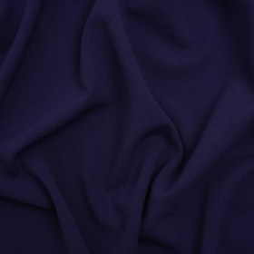 Stretch Polyester Crepe Double Knit – Rich Navy – Designer Deadstock Stretch Polyester Crepe Double Knit – Rich Navy – Designer Deadstock