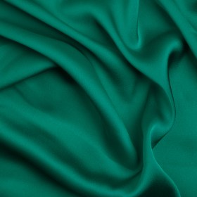 Crepe Back Polyester Satin – Sea Green – Designer Deadstock Crepe Back Polyester Satin – Sea Green – Designer Deadstock