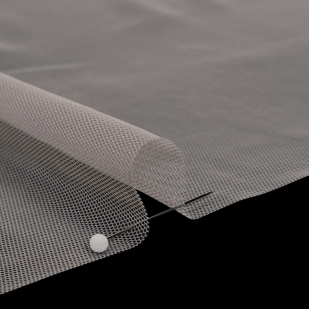 Polyester Mesh - Beige - Designer Deadstock