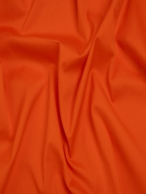 Stretch Cotton and Nylon Poplin – Orange – Designer Deadstock Stretch Cotton and Nylon Poplin – Orange – Designer Deadstock