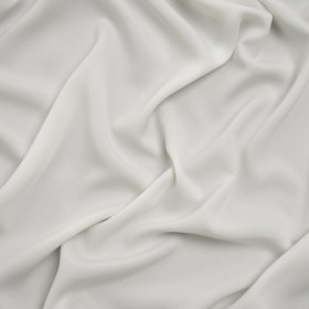 Polyester Crepe de Chine – Off White – Designer Deadstock Polyester Crepe de Chine – Off White – Designer Deadstock