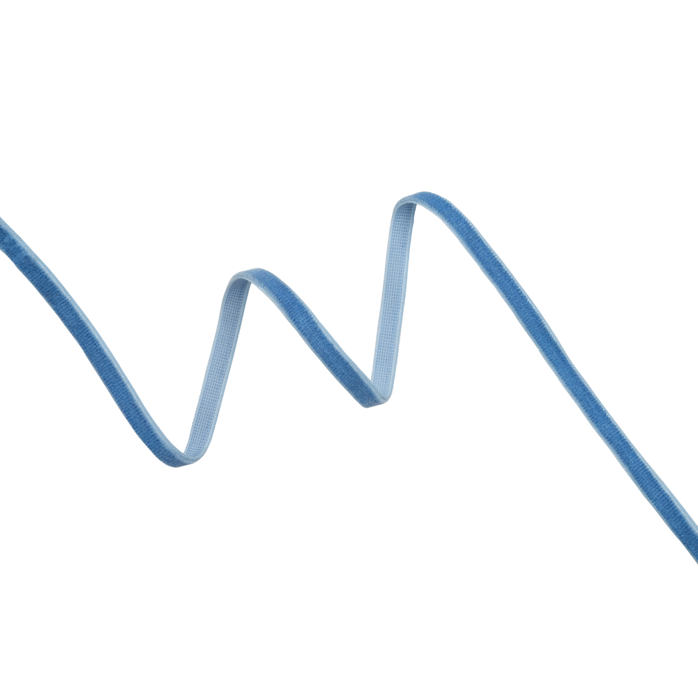 Velvet Ribbon Single Faced – 0.25″ – Light Blue Velvet Ribbon Single Faced – 0.25″ – Light Blue