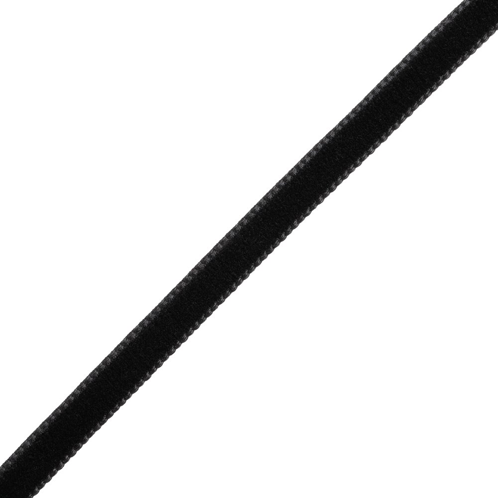 Velvet Ribbon Single Faced - 0.25" - Black