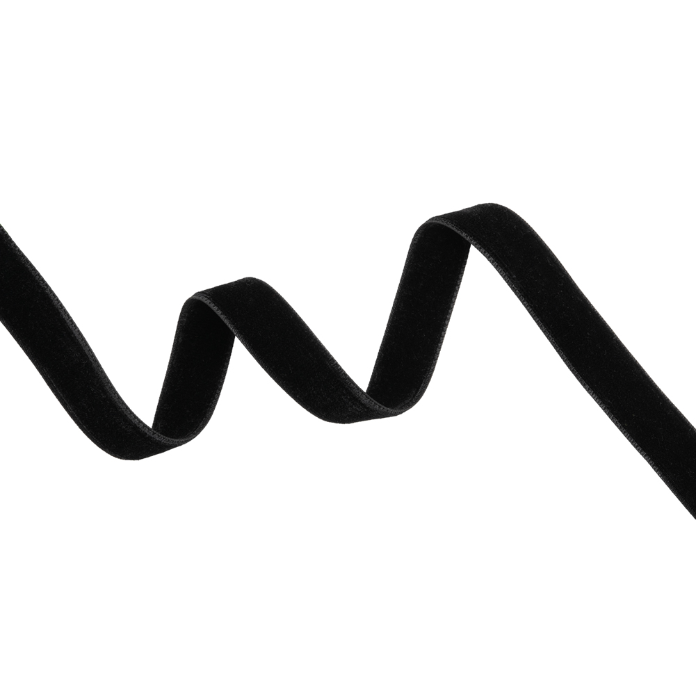 Double Faced Velvet Ribbon – 0.75″ – Black Double Faced Velvet Ribbon – 0.75″ – Black