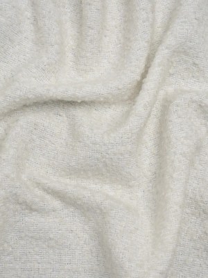 Wool Blend Boucle – White – Deadstock Wool Blend Boucle – White – Deadstock