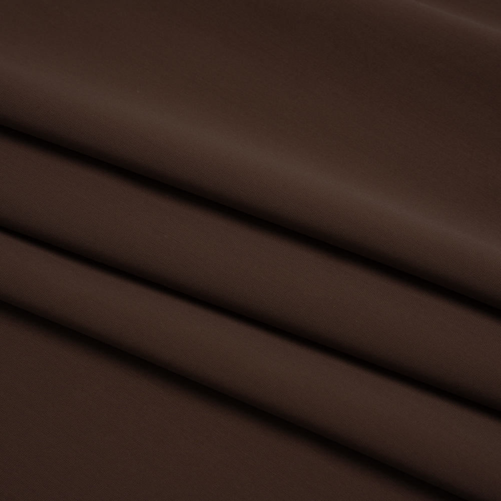 Stretch Nylon Swimwear Tricot – Chocolate Brown – Designer Deadstock Stretch Nylon Swimwear Tricot – Chocolate Brown – Designer Deadstock