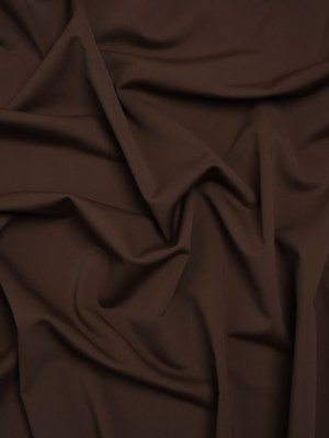 Stretch Nylon Swimwear Tricot – Chocolate Brown – Designer Deadstock Stretch Nylon Swimwear Tricot – Chocolate Brown – Designer Deadstock