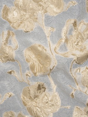 Metallic Brocade – Ivory, Beige, and Gold Flowers on Flowers Metallic Brocade – Ivory, Beige, and Gold Flowers on Flowers