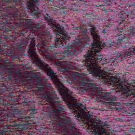 Metallic Brocade – Magenta, Turquoise and Rose Gold Mottled Abstract Metallic Brocade – Magenta, Turquoise and Rose Gold Mottled Abstract