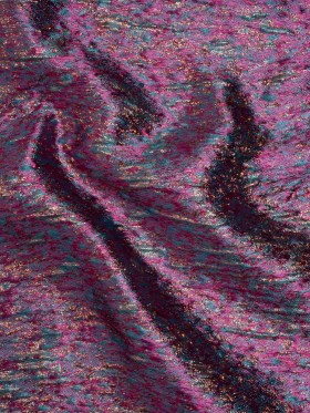 Metallic Brocade – Magenta, Turquoise and Rose Gold Mottled Abstract Metallic Brocade – Magenta, Turquoise and Rose Gold Mottled Abstract