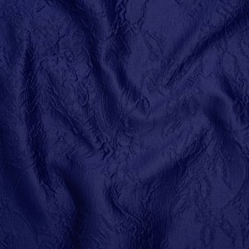 Polyester Brocade – Monochrome Bright Navy Floral Drawings Polyester Brocade – Monochrome Bright Navy Floral Drawings