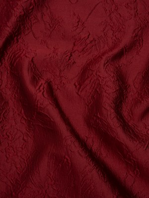 Polyester Brocade – Monochrome Wine Red Floral Drawings Polyester Brocade – Monochrome Wine Red Floral Drawings