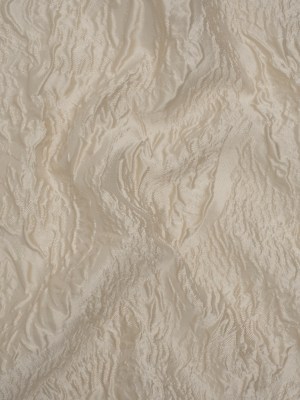 Polyester Brocade – Monochrome Light Beige Roses and Leaves Polyester Brocade – Monochrome Light Beige Roses and Leaves