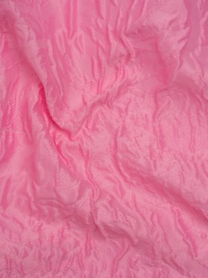 Polyester Brocade – Monochrome Pastel Pink Roses and Leaves Polyester Brocade – Monochrome Pastel Pink Roses and Leaves