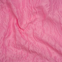 Polyester Brocade – Monochrome Pastel Pink Roses and Leaves Polyester Brocade – Monochrome Pastel Pink Roses and Leaves