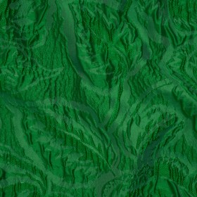 Polyester Brocade – Monochrome Kelly Green Roses and Leaves Polyester Brocade – Monochrome Kelly Green Roses and Leaves