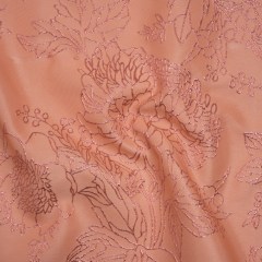 Metallic Brocade – Baby Pink and Magenta Illustrated Garden Metallic Brocade – Baby Pink and Magenta Illustrated Garden