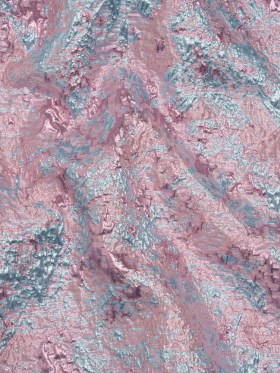 Metallic Brocade – Baby Pink and Sky Blue Abstract Sponge Texture Metallic Brocade – Baby Pink and Sky Blue Abstract Sponge Texture