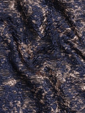 Metallic Brocade – Navy and Rose Gold Abstract Sponge Texture Metallic Brocade – Navy and Rose Gold Abstract Sponge Texture