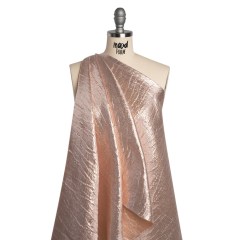 Metallic Brocade – Rose Gold Subtle Wrinkles – Kylie Collection Metallic Brocade – Rose Gold Subtle Wrinkles – Kylie Collection