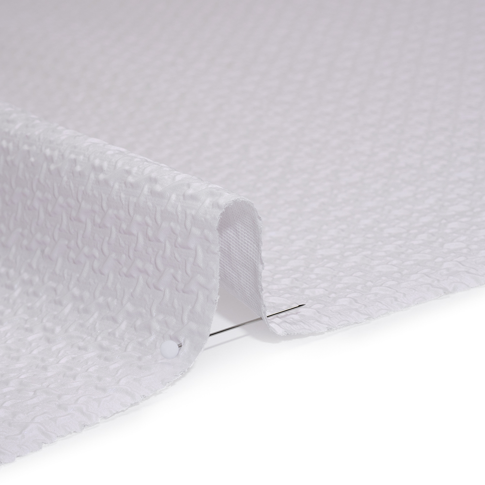 Puckered Novelty Jacketing - Clearwater Blue Abstract - Edana Collection