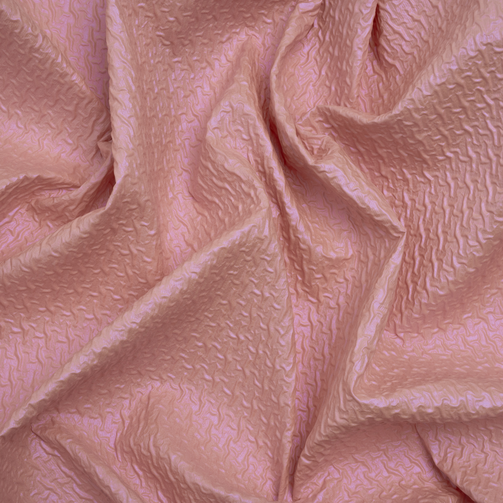 Puckered Novelty Jacketing – Rose Pink Abstract – Edana Collection Puckered Novelty Jacketing – Rose Pink Abstract – Edana Collection