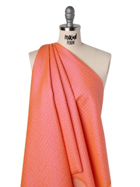 Puckered Novelty Jacketing – Coral Abstract – Edana Collection Puckered Novelty Jacketing – Coral Abstract – Edana Collection