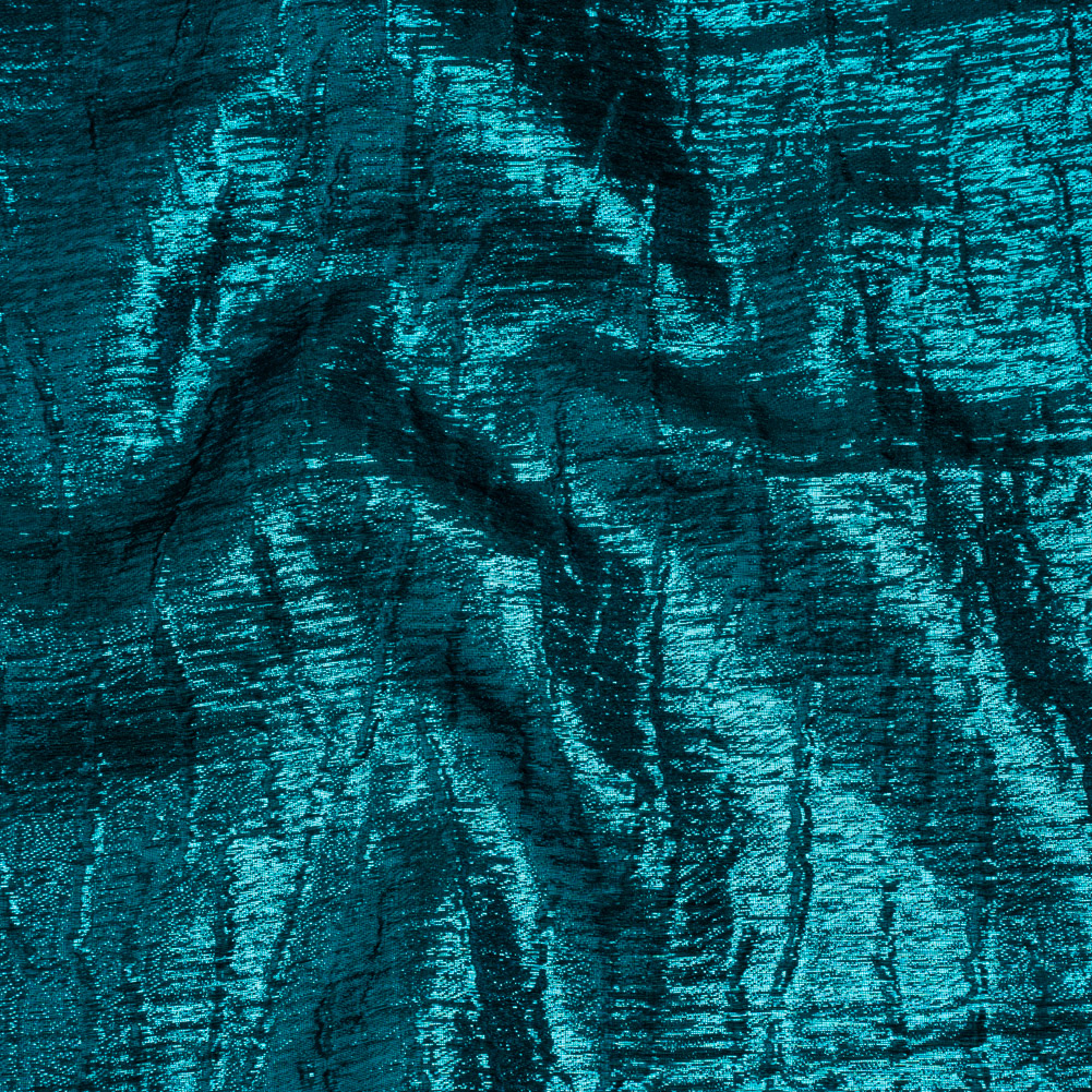 Metallic Brocade – Turquoise Subtle Wrinkles – Kylie Collection Metallic Brocade – Turquoise Subtle Wrinkles – Kylie Collection