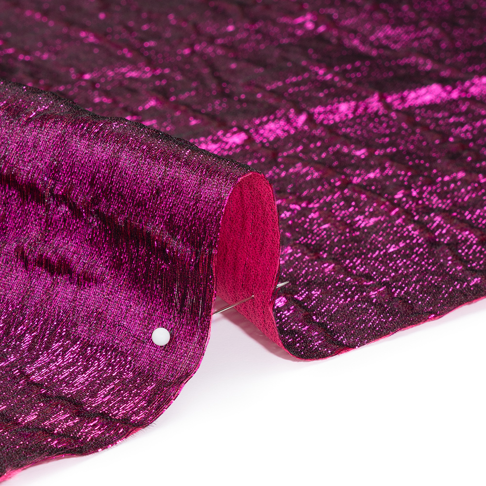 Metallic Brocade – Fuchsia Subtle Wrinkles – Kylie Collection Metallic Brocade – Fuchsia Subtle Wrinkles – Kylie Collection