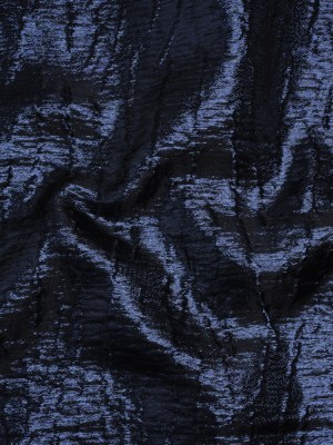 Metallic Brocade – Navy Blue Subtle Wrinkles – Kylie Collection Metallic Brocade – Navy Blue Subtle Wrinkles – Kylie Collection
