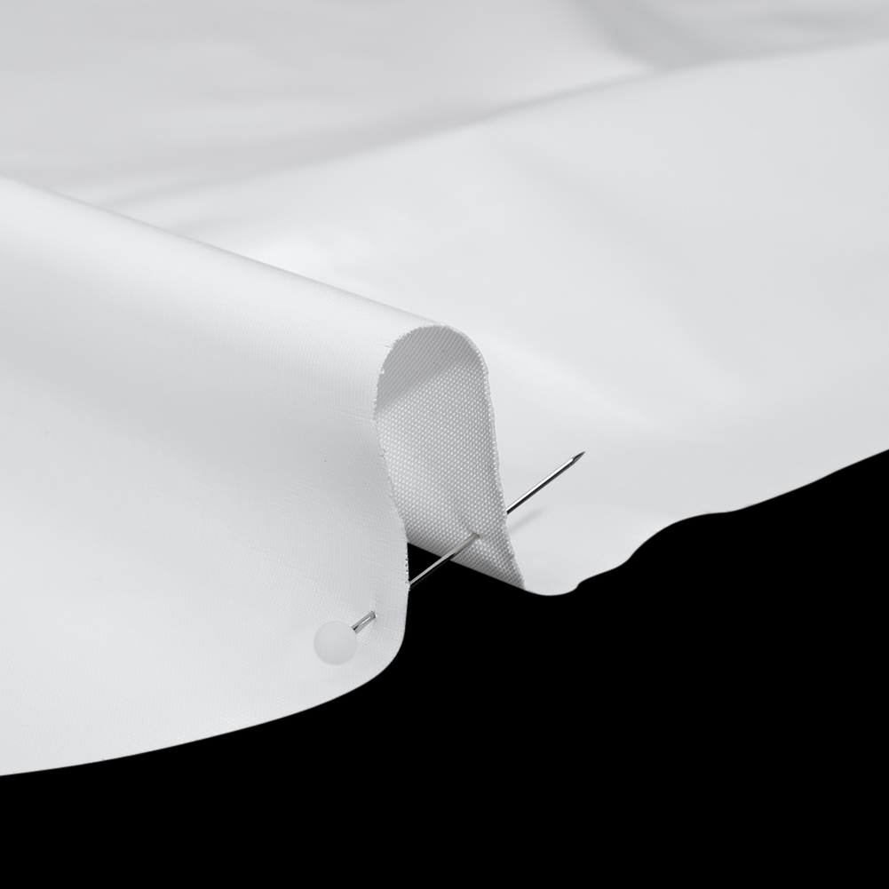 Foiled Faux Leather Stretch Knit – White – Alison Collection Foiled Faux Leather Stretch Knit – White – Alison Collection