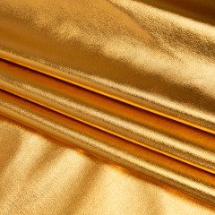 Knit Faux Leather with PET Anodized Aluminum Film – Gold – Elizabeth Collection Knit Faux Leather with PET Anodized Aluminum Film – Gold – Elizabeth Collection
