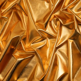 Knit Faux Leather with PET Anodized Aluminum Film – Gold – Elizabeth Collection Knit Faux Leather with PET Anodized Aluminum Film – Gold – Elizabeth Collection