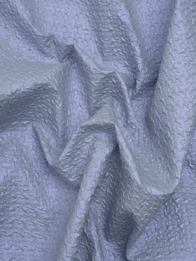 Puckered Novelty Jacketing – Sky Blue Abstract – Edana Collection Puckered Novelty Jacketing – Sky Blue Abstract – Edana Collection