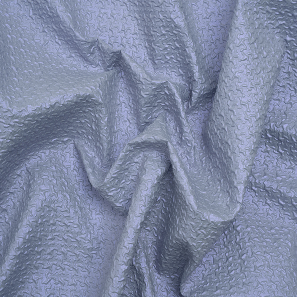 Puckered Novelty Jacketing – Sky Blue Abstract – Edana Collection Puckered Novelty Jacketing – Sky Blue Abstract – Edana Collection