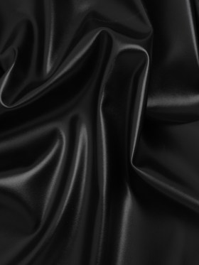 Stretch Faux Leather with Suede-Like Brushed Backing – Black – Jodi Collection Stretch Faux Leather with Suede-Like Brushed Backing – Black – Jodi Collection